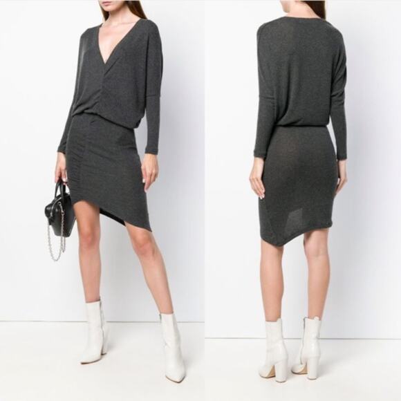 IRO Bananas Dress Blouson Heathered Casual Dress 38 - Picture 1 of 14